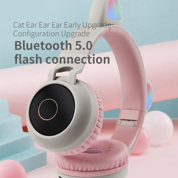 Сладко котешко ухо Bluetooth слушалка Преносима и сгъваема слушалка за компютър, лаптоп, мобилен телефон
