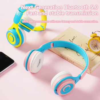 Headworn Безжични Bluetooth слушалки Стерео слушалки за спортни игри Сгъваеми клетъчни компютри Универсални детски учещи