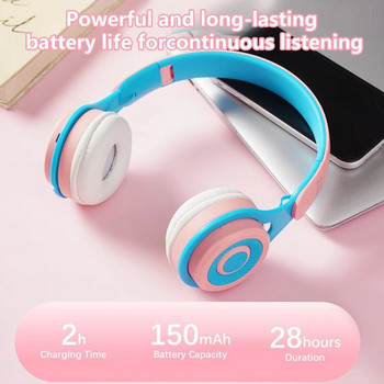 Headworn Безжични Bluetooth слушалки Стерео слушалки за спортни игри Сгъваеми клетъчни компютри Универсални детски учещи