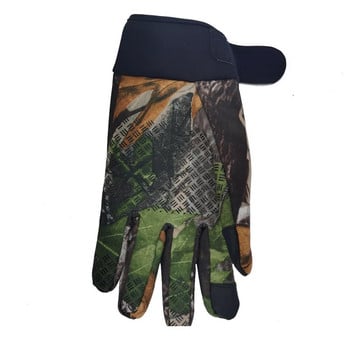 Зимни камуфлажни тактически ловни ръкавици Мъжки топли неплъзгащи се ръкавици за риболов Водоустойчиви ръкавици за ски къмпинг със сензорен екран