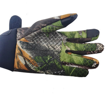 Χειμερινό καμουφλάζ τακτικά γάντια κυνηγιού Ανδρικά ζεστά αντιολισθητικά γάντια ψαρέματος αδιάβροχη οθόνη αφής γάντια κάμπινγκ σκι