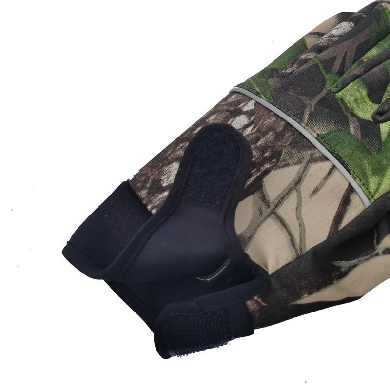 Ziemas maskēšanās taktiski medību cimdi vīriešiem silti neslīdoši makšķerēšanas cimdi Ūdensizturīgi skārienekrāna slēpošanas kempinga cimdi