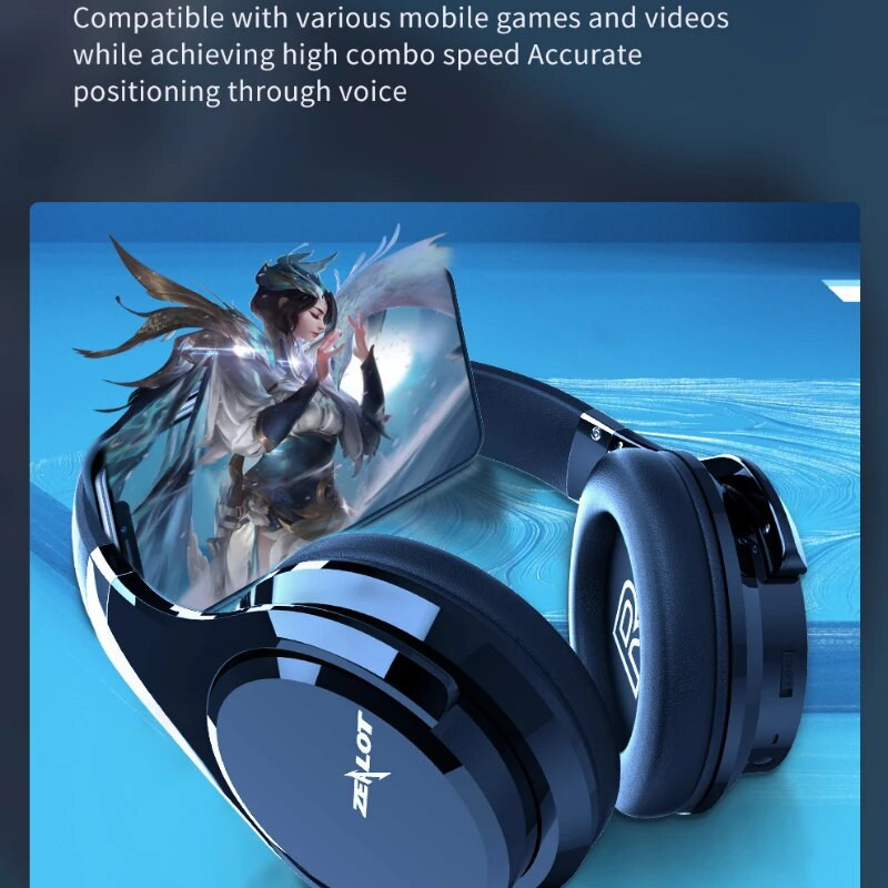 Bezvadu austiņas ZEALOT B21 Bluetooth salokāmas bass ar mikrofonu Stereo bass austiņas datoram IOS Xiaomi Phone