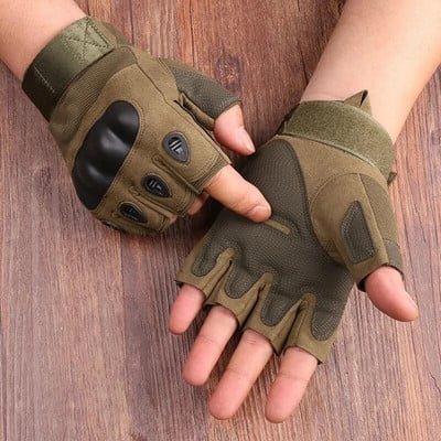 Half Finger Men`s Gloves Outdoor Military Tactical Gloves Sports Shooting Hunting Airsoft Motorcycle Cycling Gloves
