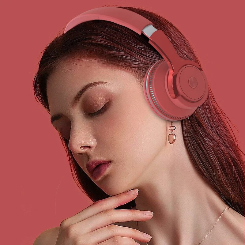 Bluetooth slušalice i naglavne slušalice Bežične 5.0 Bass Helmet Slušalice Preklopne slušalice za igranje s mikrofonom TF kartica MP3 za računalo TV Glazba 1