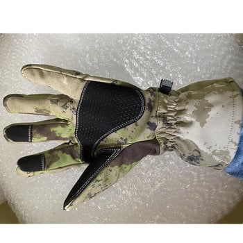 Зимни ловни ръкавици за мъже Топли ръкавици със сензорен екран на открито за колоездене Лов Катерене Зимни тактически камуфлажни ръкавици