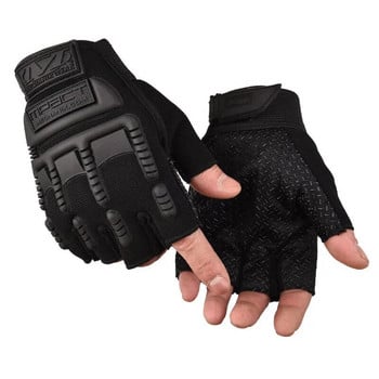 Зимни колоездачни ръкавици Гел Ръкавици за планински велосипед Спортни ръкавици с половин пръст Мотоциклетни велосипедни ръкавици Мъже Жени Тактически ръкавици