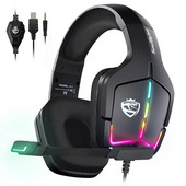 RGB Gaming Slušalice USB 3.5mm Surround Sound Računalo PC Slušalice Slušalice Mikrofon za PS4 PS5 Switch Xbox-one