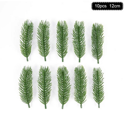 1 paket božićnih borovih igličastih grana lažnih biljnih ukrasa za božićno drvce ukrasa za dom DIY vijenac Poklon kutija Svadbeno cvijeće