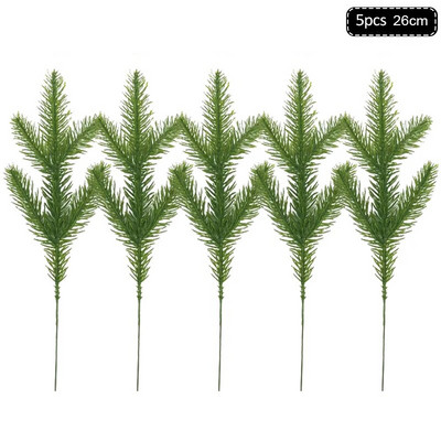 1 paket božićnih borovih igličastih grana lažnih biljnih ukrasa za božićno drvce ukrasa za dom DIY vijenac Poklon kutija Svadbeno cvijeće