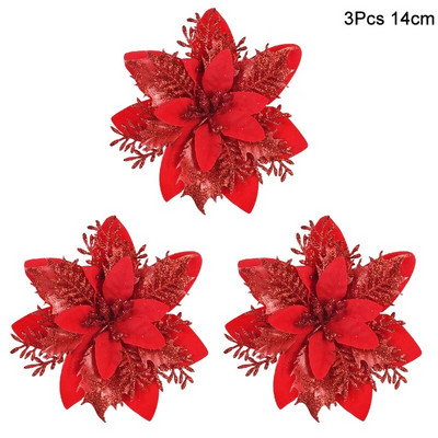 1 paket božićnih borovih igličastih grana lažnih biljnih ukrasa za božićno drvce ukrasa za dom DIY vijenac Poklon kutija Svadbeno cvijeće