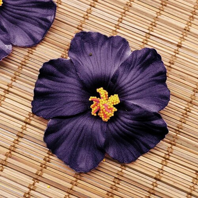 10 DB Hibiszkusz virágok Hawaii buli Nyári buli DIY dekorációk Művirágok Hula lányok kedvelik hajdísz virág