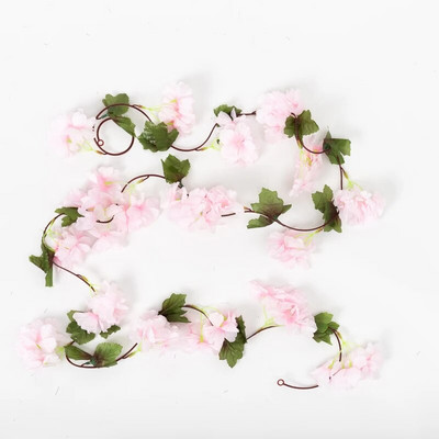 180 CM Mākslīgā Sakura Ziedu Vīnogulāju Kāzu Arka Mājas Ziemassvētku balle Kamīna Dekorācija Zīda ķiršu ziedu vītne pie sienas