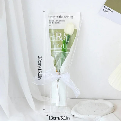 Mini tamborēti ziedi ar rokām darināti ziedu pušķi Kāzu dāvana viesiem Krāsaini mākslīgie ziedi Skolotāju dienas dāvana Flores