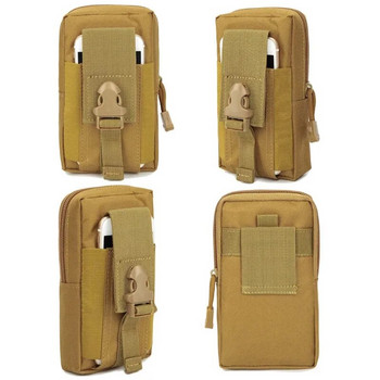 Άνδρες Tactical Molle Pouch Belt Pack Τσάντα Τηλέφωνο Τσέπη Στρατιωτική μέση Fanny Pack Θήκη τρεξίματος Τσάντες ταξιδιού για κάμπινγκ Μαλακή πλάτη