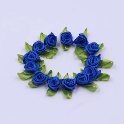 50 komada mini satenske vrpce, cvijeća, svilene vrpce s ružom, DIY vjenčane mašne, aplikacije, rukotvorine, šivanje odjevnih dodataka, ukrasi