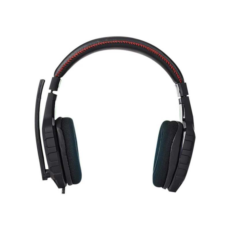 3,5 mm profesionalios el. sportinės ausinės Šviečiančios žaidimo Kompiuterinės laidinės ausinės su pasukamu mikrofonu, skirtos nešiojamam kompiuteriui Sužinokite žaisti