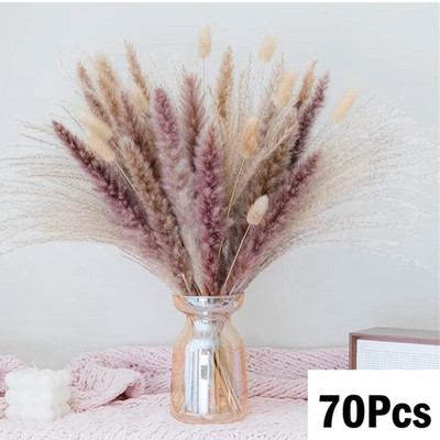 30-100 kom Pahuljasti buket suhog cvijeća Pampas Dekoracija doma Prirodni zečji rep Trava Umjetno cvijeće Dekoracija za vjenčanje