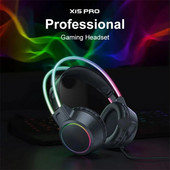 Paredzēts ONIKUMA X15 Pro vadu austiņām ar RGB galviņu HD elastīgu mikrofonu 3,5 mm austiņām spēļu austiņām Gamer datoram