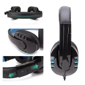 LED светлина над ухото Слушалки Casque Deep Bass Слушалки Слушалки за компютър PC PS4 XBox Audifonos Gamer Fones Earbuds Bar New