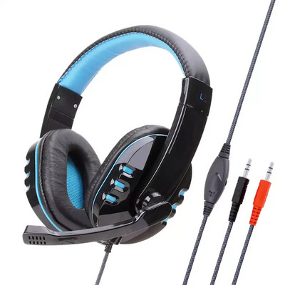 LED Light Over Ear Headset Casque Deep Bass Slušalice Slušalice Za Računalo PC PS4 XBox Audifonos Gamer Fones Earbuds Bar Novo