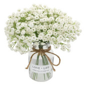 3 vnt. 1 krūva gipsofilų vainiko Dirbtinių gėlių vestuvinė puokštė vakarienės stalas netikrų gėlių girliandos dovanų vakarėlis namų „pasidaryk pats“ dekoras