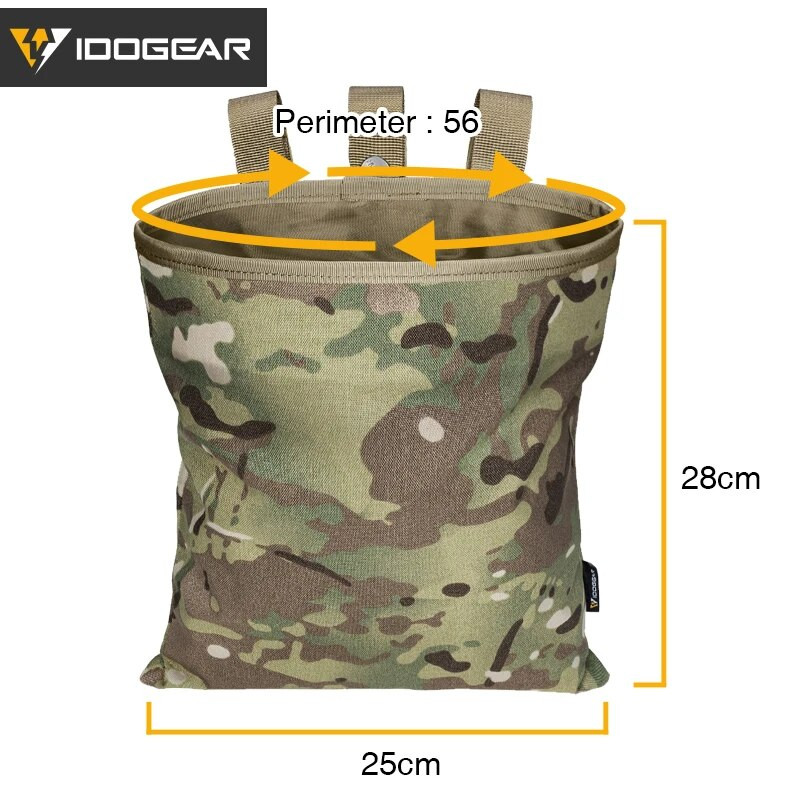 IDOGEAR taktička torbica za odlaganje spremnika Molle Mag Drop Pouch Torba za recikliranje Torba za pohranu alata 3550