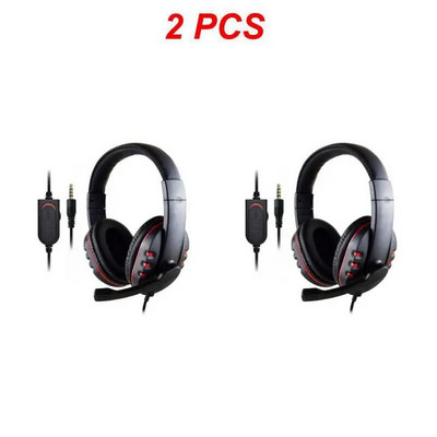 1/2Gb vadu spēļu austiņas Gamer austiņas ar mikrofonu datoram datoram klēpjdatoram PS5 Play Station 4 5 slēdzis