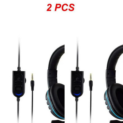 1/2Gb vadu spēļu austiņas Gamer austiņas ar mikrofonu datoram datoram klēpjdatoram PS5 Play Station 4 5 slēdzis