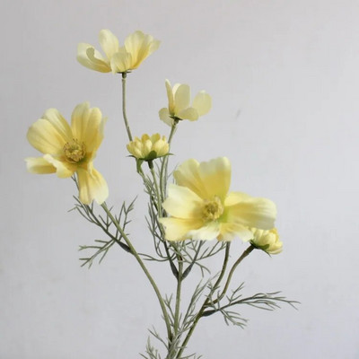 Kamilice Svileni Umjetni cvijet 60 cm Bijela tratinčica Lažno cvijeće Sobno vjenčanje Dekoracije za kućni stol Party Diy Buket Pokloni 1 kom.