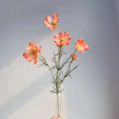 Kamilice Svileni Umjetni cvijet 60 cm Bijela tratinčica Lažno cvijeće Sobno vjenčanje Dekoracije za kućni stol Party Diy Buket Pokloni 1 kom.