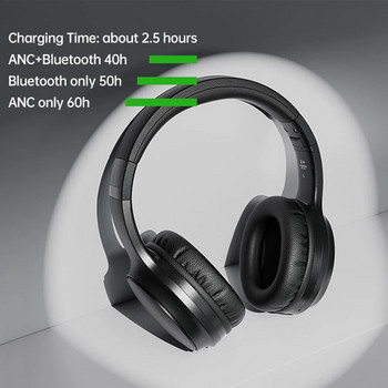 Безжични слушалки Шумопотискащи слушалки Слушалки за по-дълго възпроизвеждане за мобилен телефон Игри Компютър Лаптоп Спорт