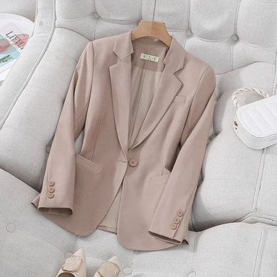 Elegantni ženski crni kaki plavi sako i hlače 2-dijelni komplet 2023, novo uredsko poslovno odijelo za svečane hlače 2023.