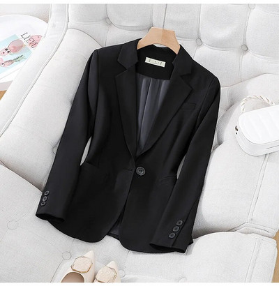 Elegantni ženski crni kaki plavi sako i hlače 2-dijelni komplet 2023, novo uredsko poslovno odijelo za svečane hlače 2023.