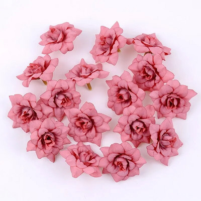 10 bucăți 4,5 cm capete de flori cu margarete multicolore mini flori artificiale din mătase pentru coroană de albume pentru decorarea nunții acasă