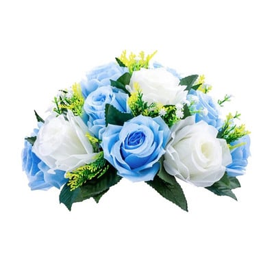 Buket s kuglicama od umjetnog cvijeća, plastična ruža za vjenčanje Središnji stalak za cvijeće za zabavu, uređenje doma za Valentinovo