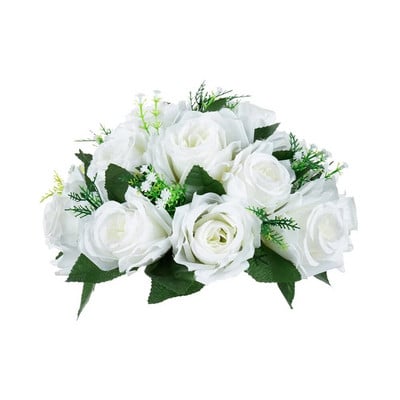 Buket s kuglicama od umjetnog cvijeća, plastična ruža za vjenčanje Središnji stalak za cvijeće za zabavu, uređenje doma za Valentinovo