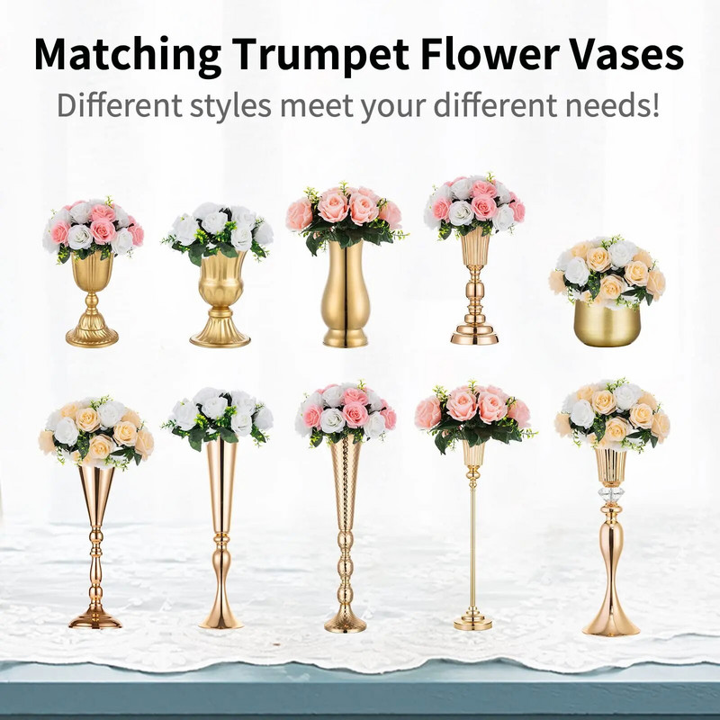 Buket s kuglicama od umjetnog cvijeća, plastična ruža za vjenčanje Središnji stalak za cvijeće za zabavu, uređenje doma za Valentinovo