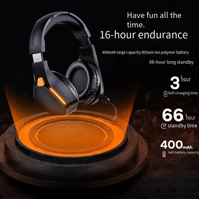 Bežične slušalice s poništavanjem buke, slušalice s duljom reprodukcijom i fleksibilnim mikrofonom za igranje na mobitelu, prijenosno računalo