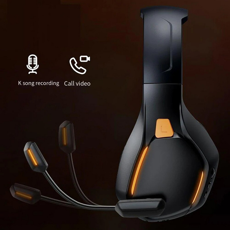 Bežične slušalice s poništavanjem buke, slušalice s duljom reprodukcijom i fleksibilnim mikrofonom za igranje na mobitelu, prijenosno računalo