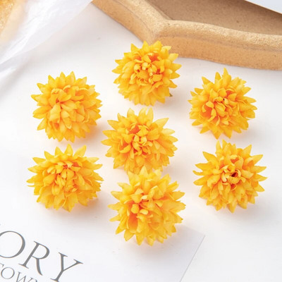 50PC Umjetno cvijeće Spomenar Diy Poklon Kutija za slatkiše Svadbeni vrt Luk ruža Božićni ukrasi za dom Lažni svileni karanfil