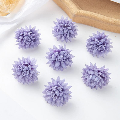 50PC Umjetno cvijeće Spomenar Diy Poklon Kutija za slatkiše Svadbeni vrt Luk ruža Božićni ukrasi za dom Lažni svileni karanfil