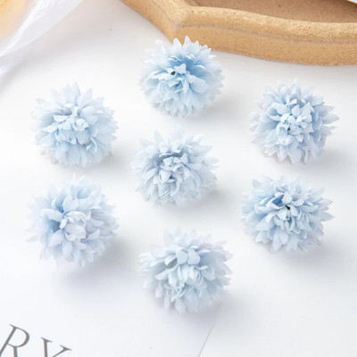 50PC Umjetno cvijeće Spomenar Diy Poklon Kutija za slatkiše Svadbeni vrt Luk ruža Božićni ukrasi za dom Lažni svileni karanfil