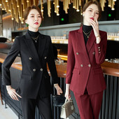 2023 Jesen Zima Luksuzno žensko odijelo Crno Crvena Kava Zeleni Formalni sako Odijela s hlačama Uredska dama Poslovni kompleti od 2 komada