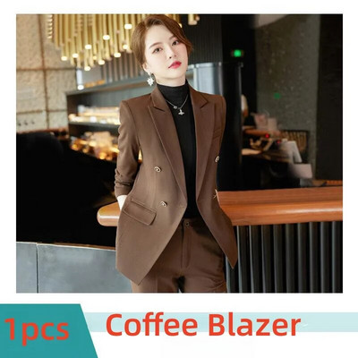 2023 Jesen Zima Luksuzno žensko odijelo Crno Crvena Kava Zeleni Formalni sako Odijela s hlačama Uredska dama Poslovni kompleti od 2 komada