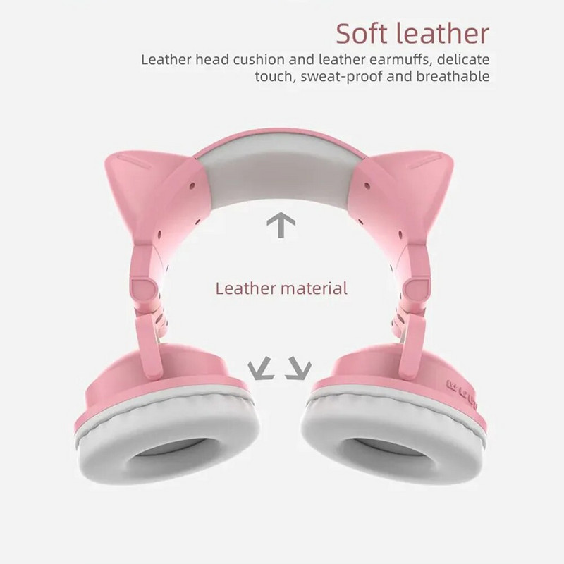 Juhtmevaba kassi kõrva-peakomplekt mürasummutab pikemat mänguaega valgustus kõrvaklapid kõrva kohal kokkuklapitavad kõrvaklapid telefoni arvuti jaoks