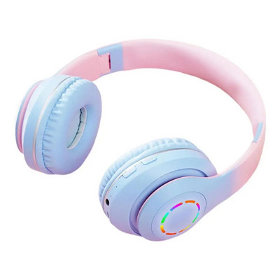 Zema latentuma bezvadu austiņas pārnēsājamas 5.3 spēļu austiņas ar LED gaismu ceļojumu viedtālrunis dators klēpjdators tālrunis TV tiešsaistes klase