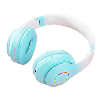 Zema latentuma bezvadu austiņas pārnēsājamas 5.3 spēļu austiņas ar LED gaismu ceļojumu viedtālrunis dators klēpjdators tālrunis TV tiešsaistes klase