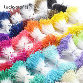 576 gab 1mm mākslīgo ziedu putekšņlapa pērle dubultgalva DIY kūkas dekorēšanai ziedu vainagi materiāli C1301