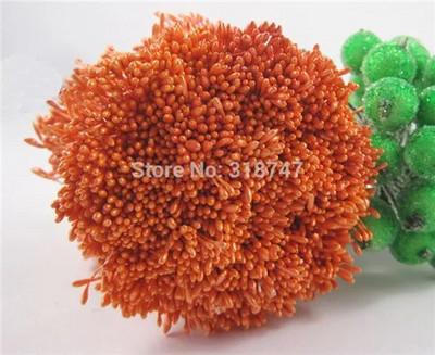 576 gab 1mm mākslīgo ziedu putekšņlapa pērle dubultgalva DIY kūkas dekorēšanai ziedu vainagi materiāli C1301